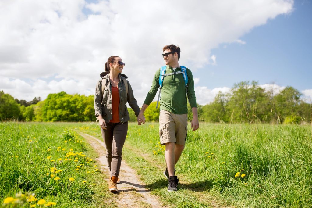 Couple Hiking Enjoying Recovery